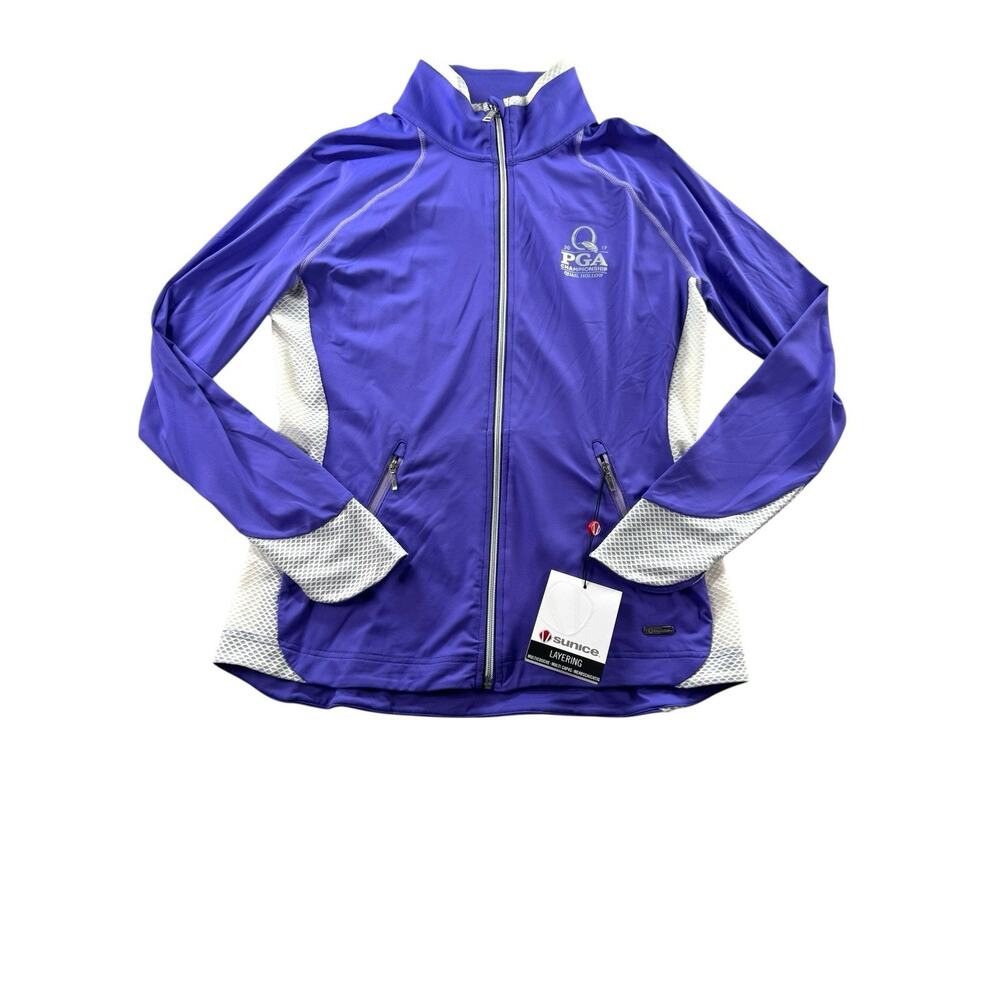 Sunice Esther Layers Layering Zip Up Womens M Wicking Vented Jacket Quail Hollow